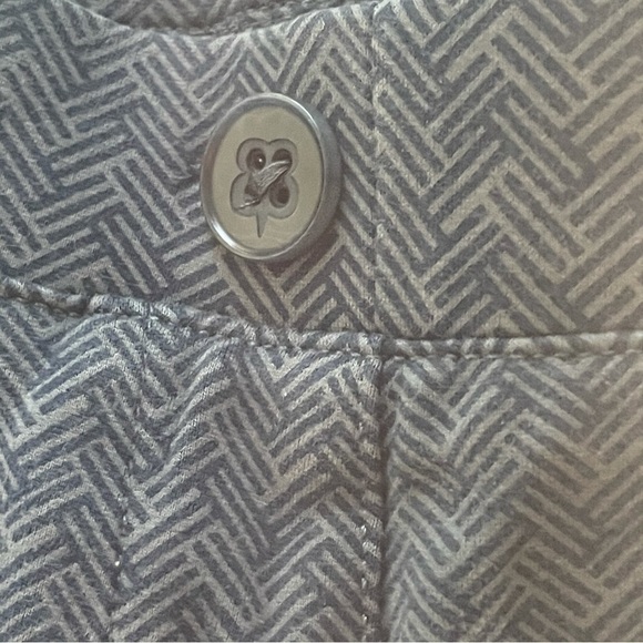 Betabrand yoga work pants Blue Herringbone Boot Cut  Large Petite LP - Picture 4 of 9